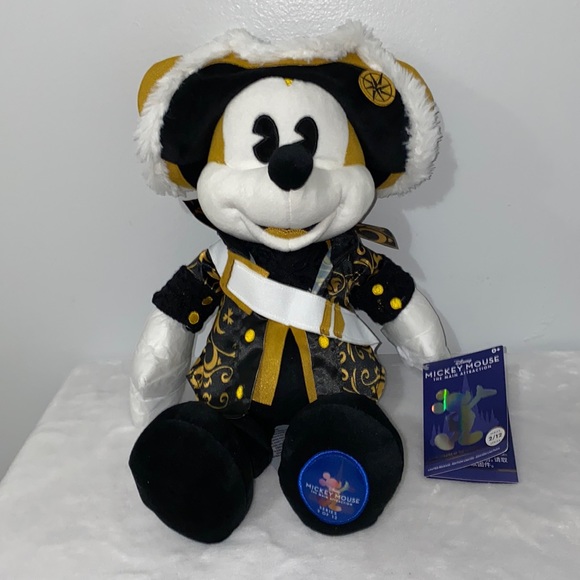 Walt Disney World 50th Anniversary Mickey Mouse Pirates Of The Caribbean Plush - Picture 1 of 13